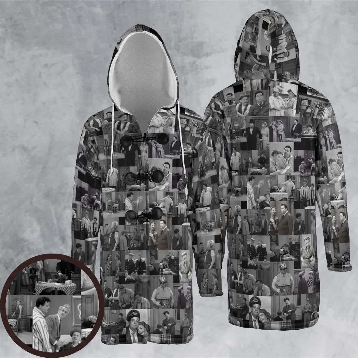 Hooded Cloak Coat - F4CNA9E2