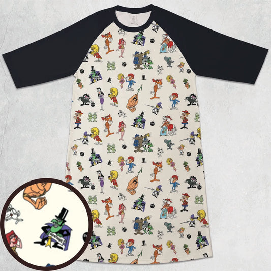 3/4 Sleeve Raglan Dress - DANHL137