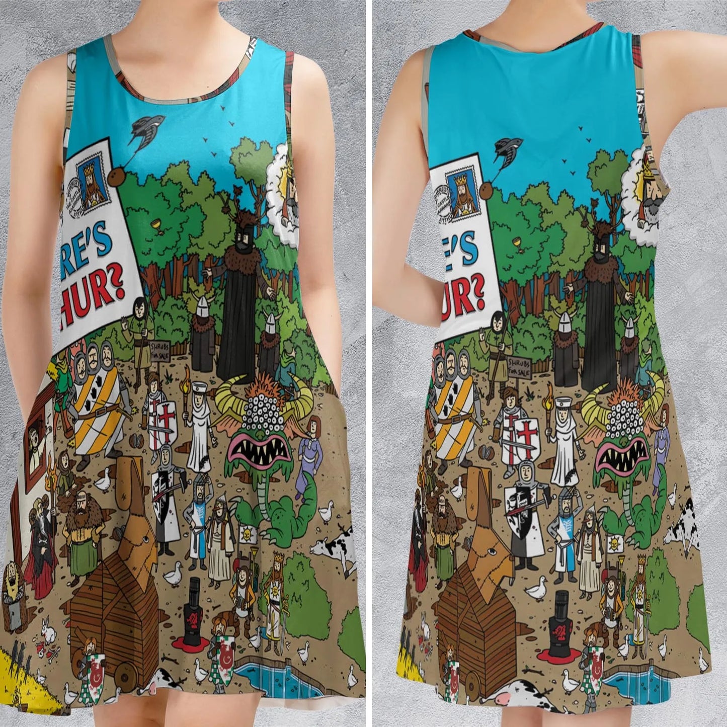 Sleeveless Dress - UY8YDH3Q