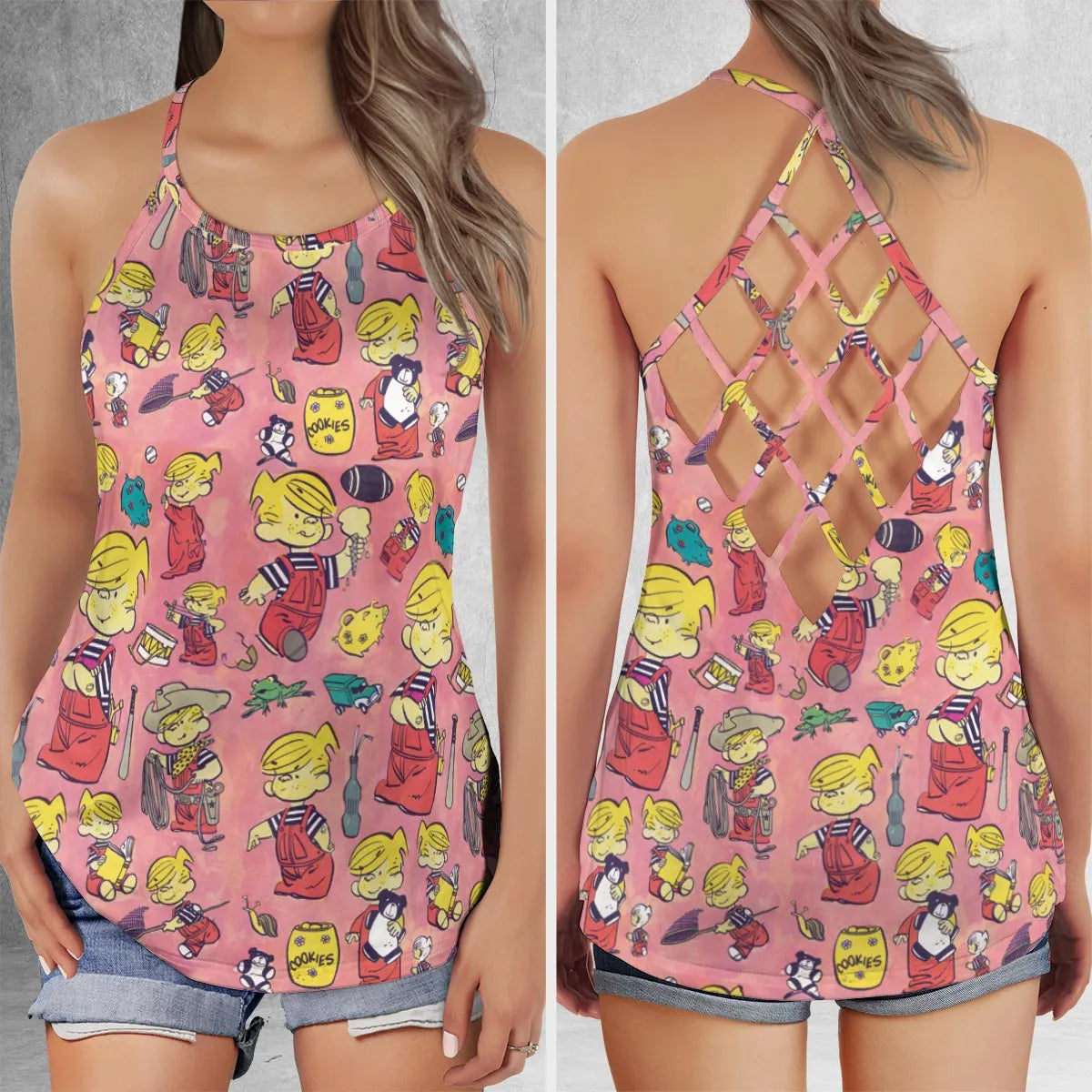 Criss Cross Tank Top - KGPPWPXH