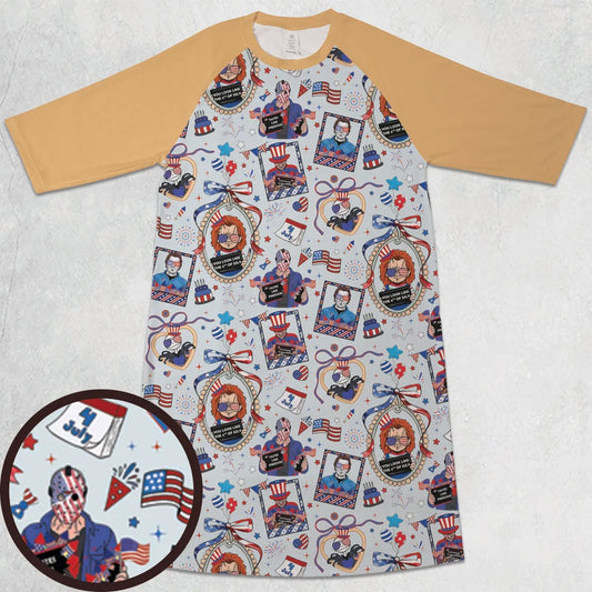 3/4 Sleeve Raglan Dress - SWL1H8SC