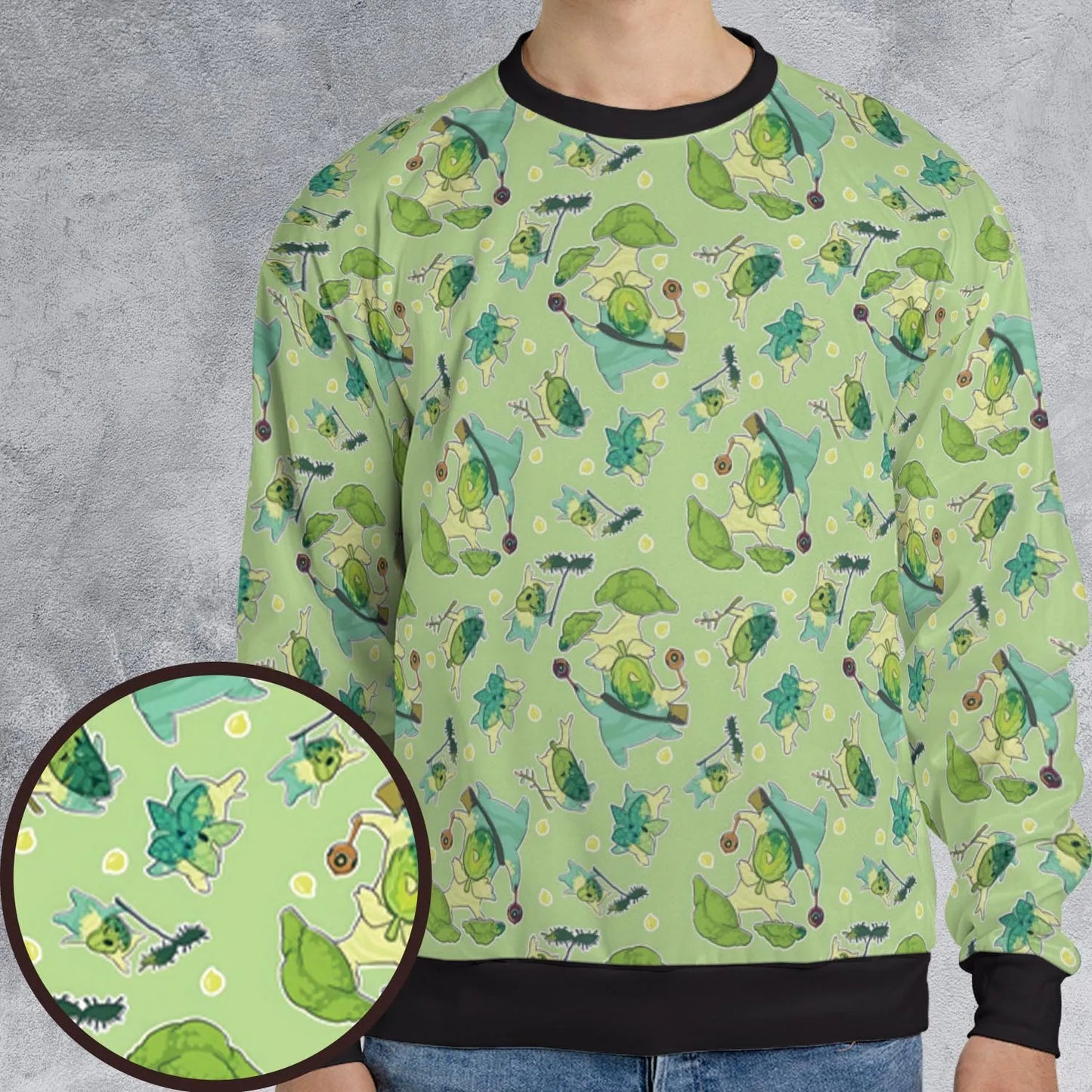 All-over Print Sweatshirt - XTMA8FL7