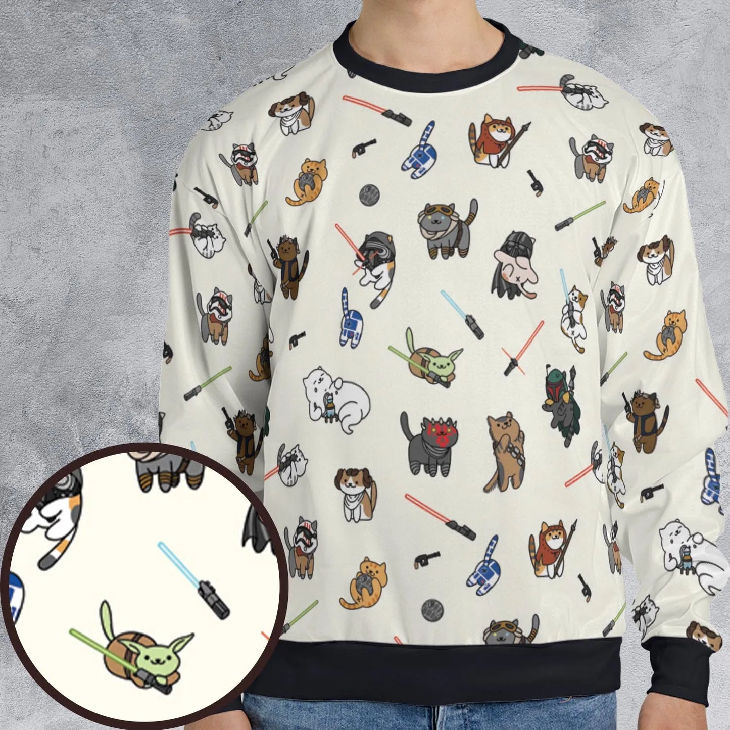 All-over Print Sweatshirt - DW7T9XKD