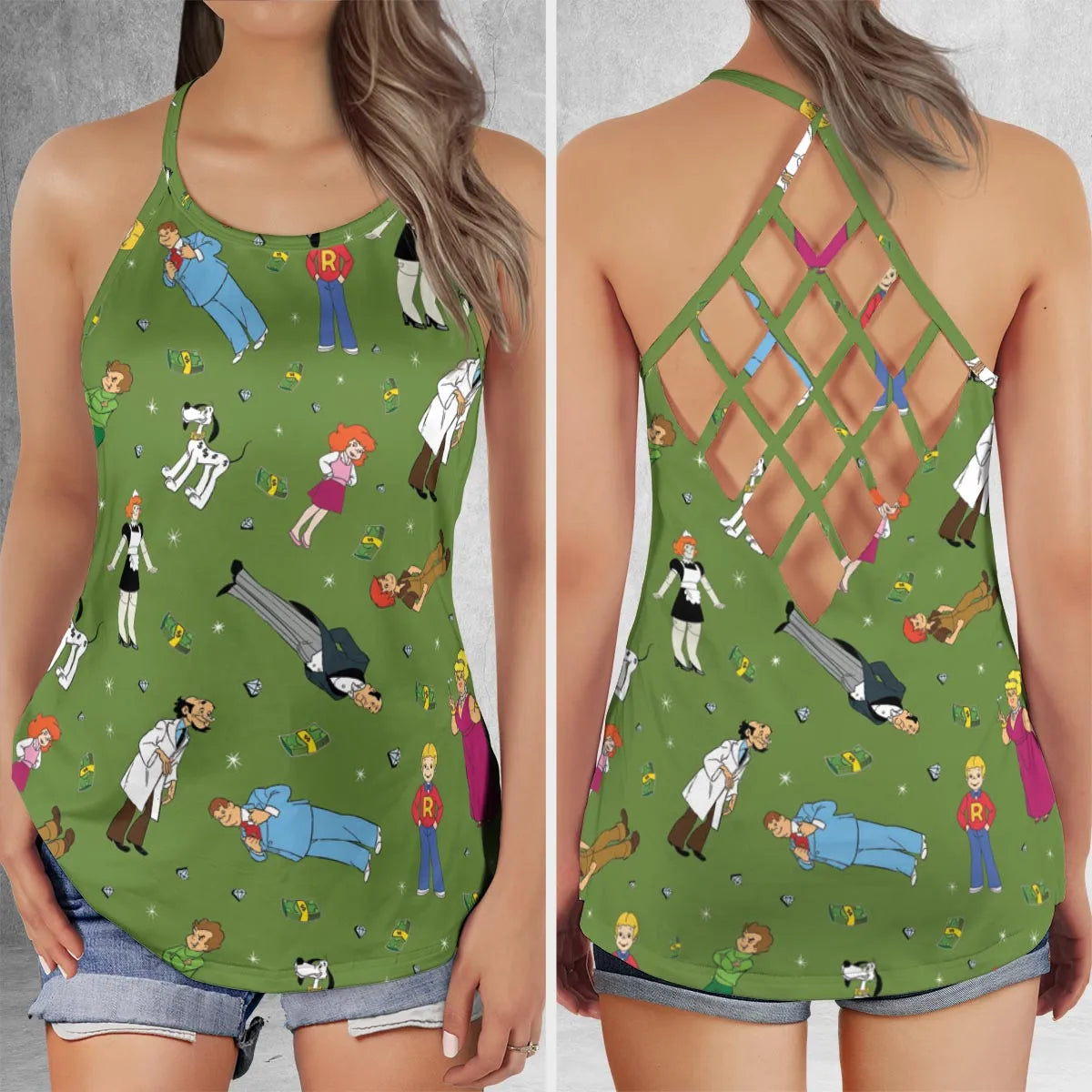 Criss Cross Tank Top - PC8JENM8