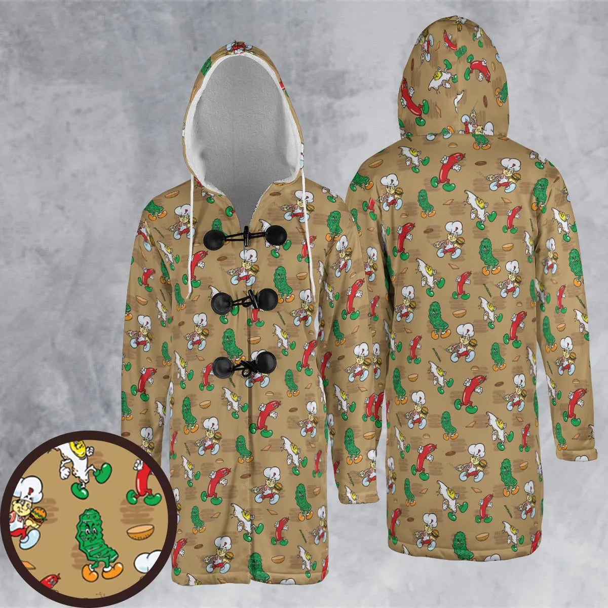 Hooded Cloak Coat - CKGRM8M5