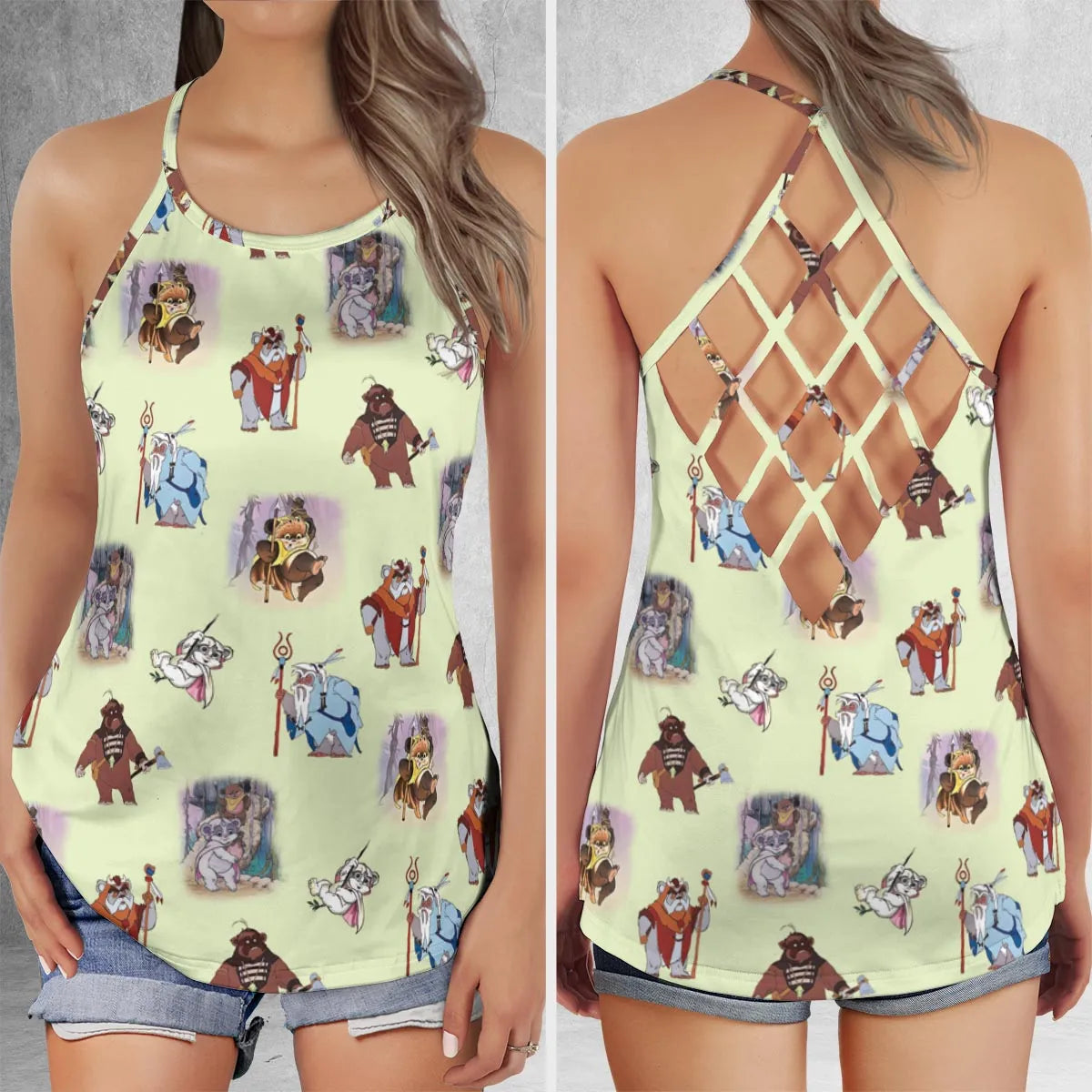 Criss Cross Tank Top - Y455VYKQ