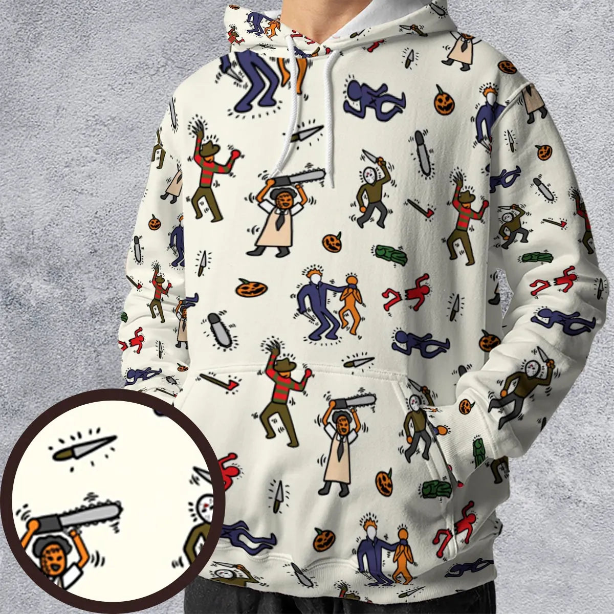 All-over Print Hoodie - 5V5TP3F8