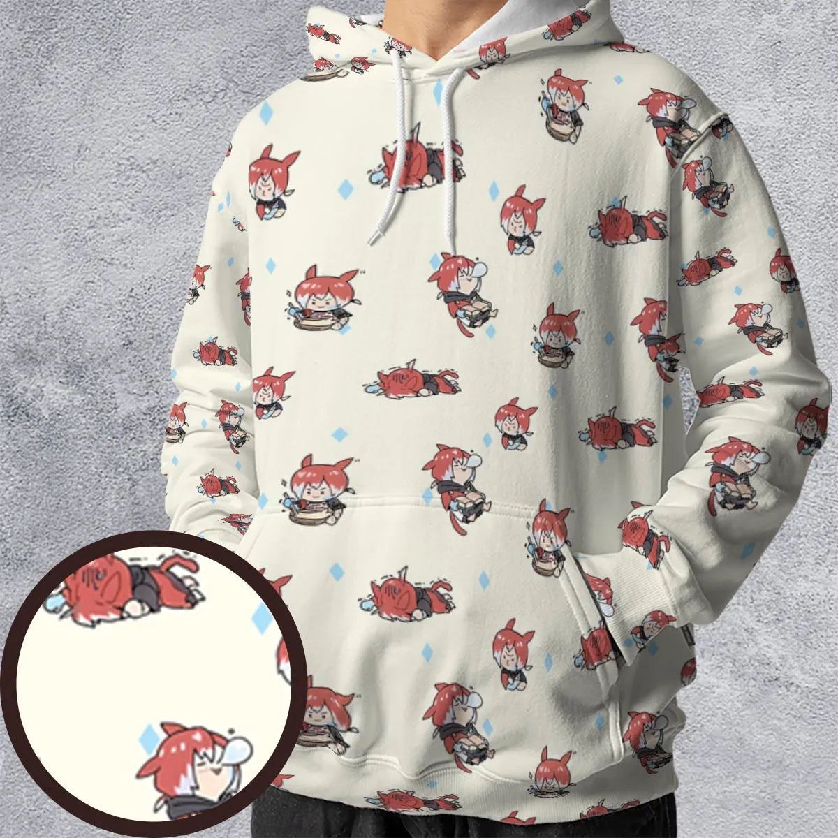 All-over Print Hoodie - JK4PXER4