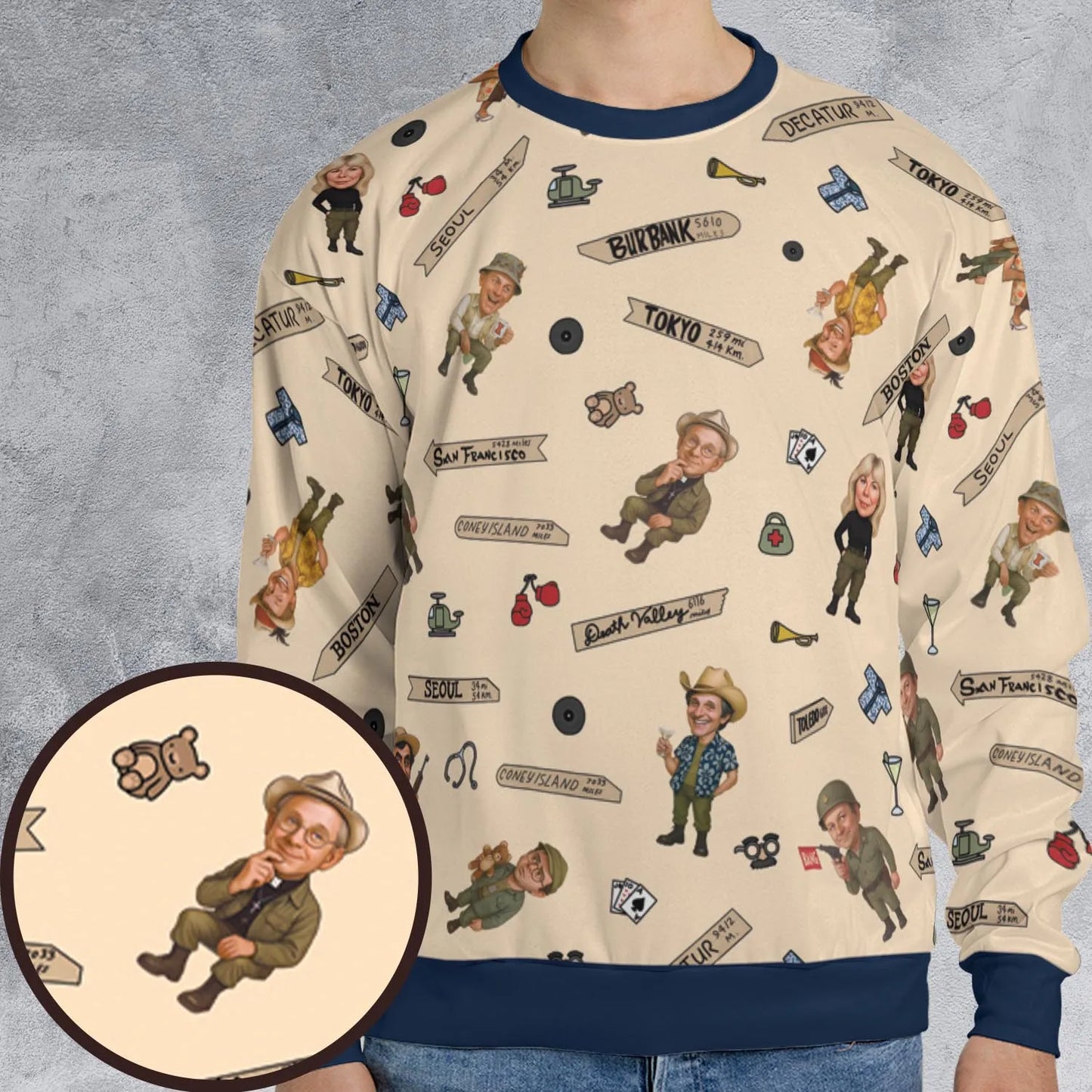 All-over Print Sweatshirt - TD9KWP9C