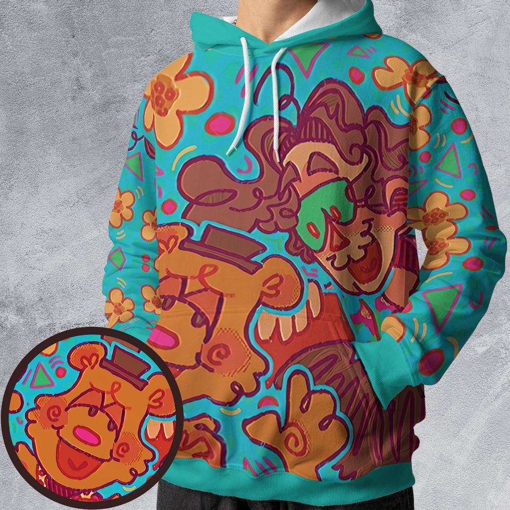 All-over Print Hoodie - DK1X6DXY -  - 1