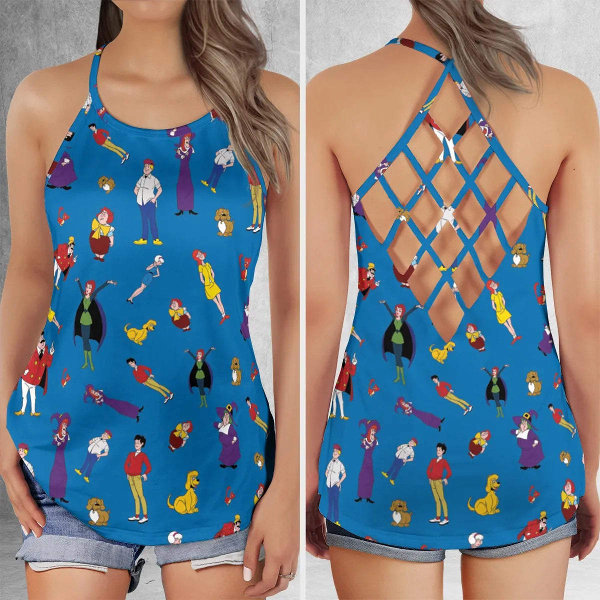 Criss Cross Tank Top - M5TBXHAY