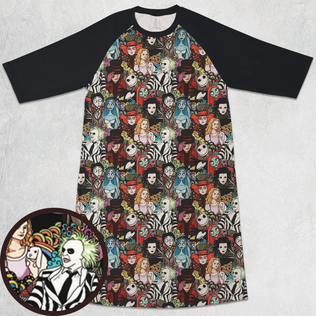 3/4 Sleeve Raglan Dress - XGR5ZCUH