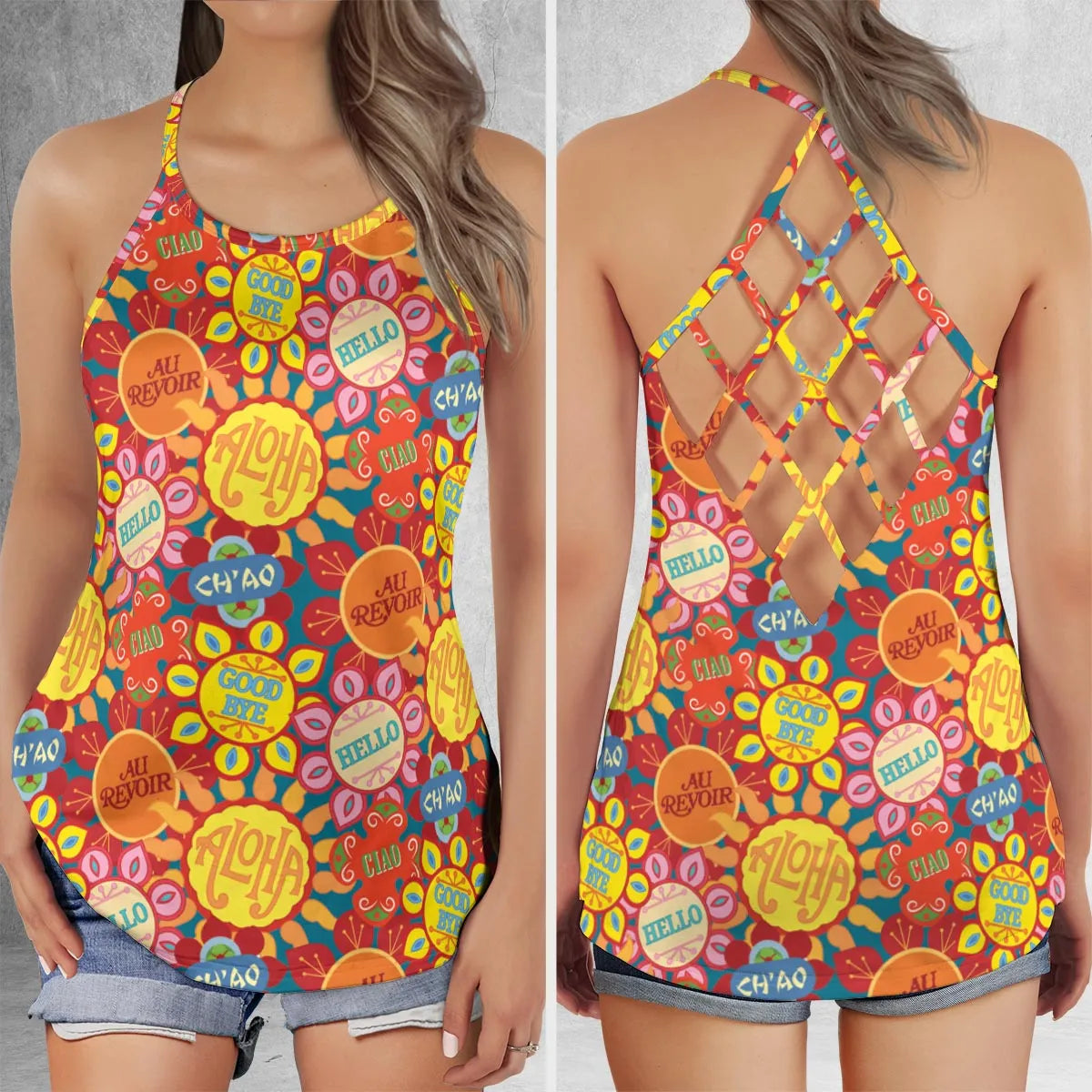 Criss Cross Tank Top - QQN24HFD
