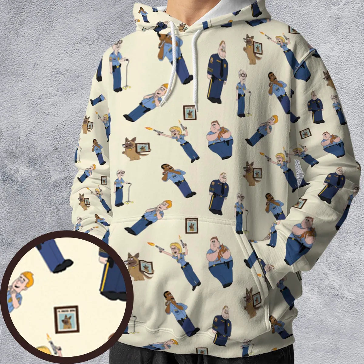 All-over Print Hoodie - F6W47BHG