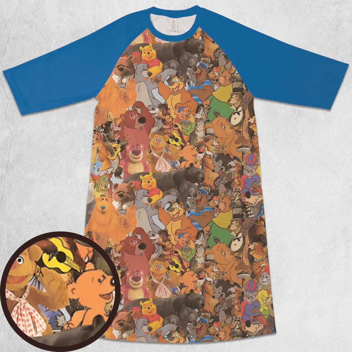 3/4 Sleeve Raglan Dress - 7PLBJH3W