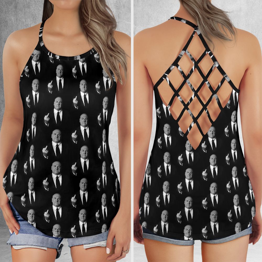 Criss Cross Tank Top - QV7595LE -  - 1