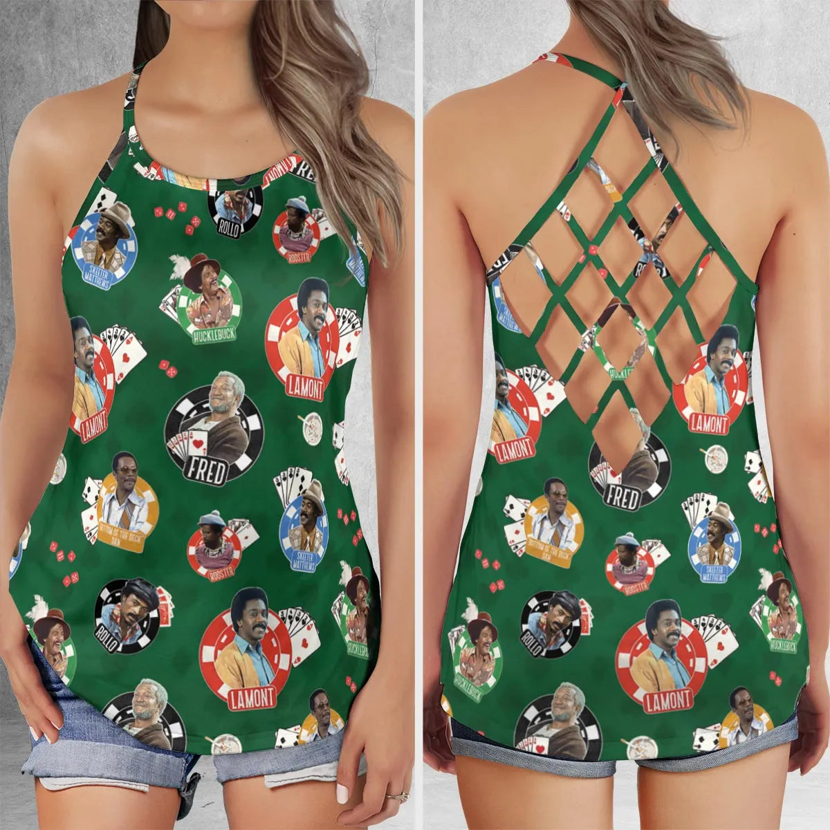Criss Cross Tank Top - 8UC257ZD