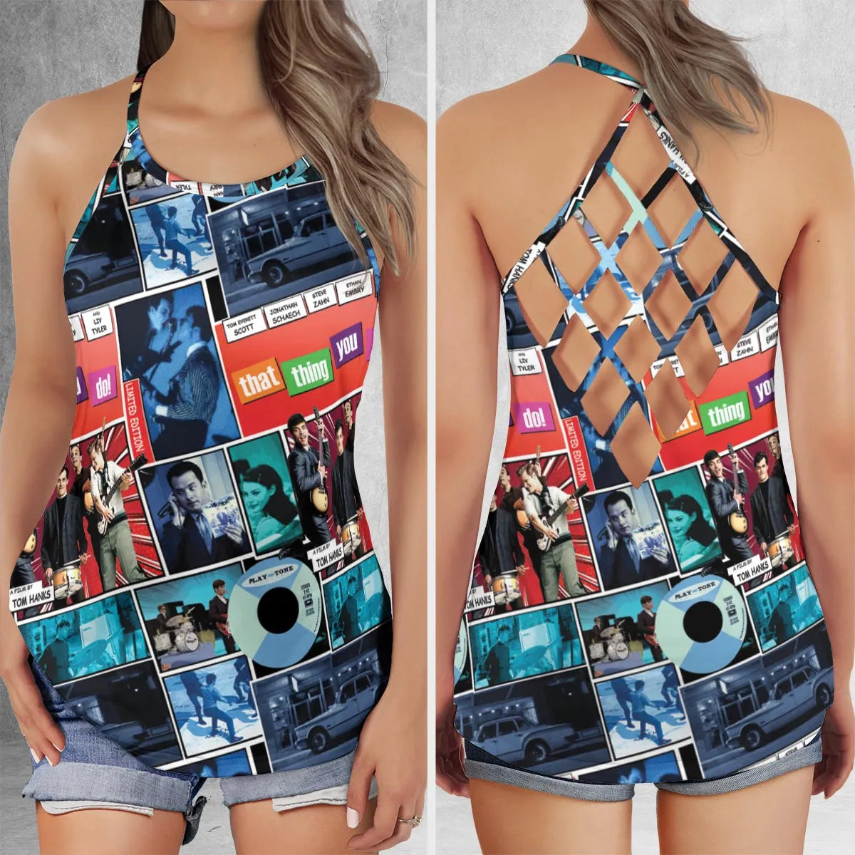 Criss Cross Tank Top - XDVN4ZTK