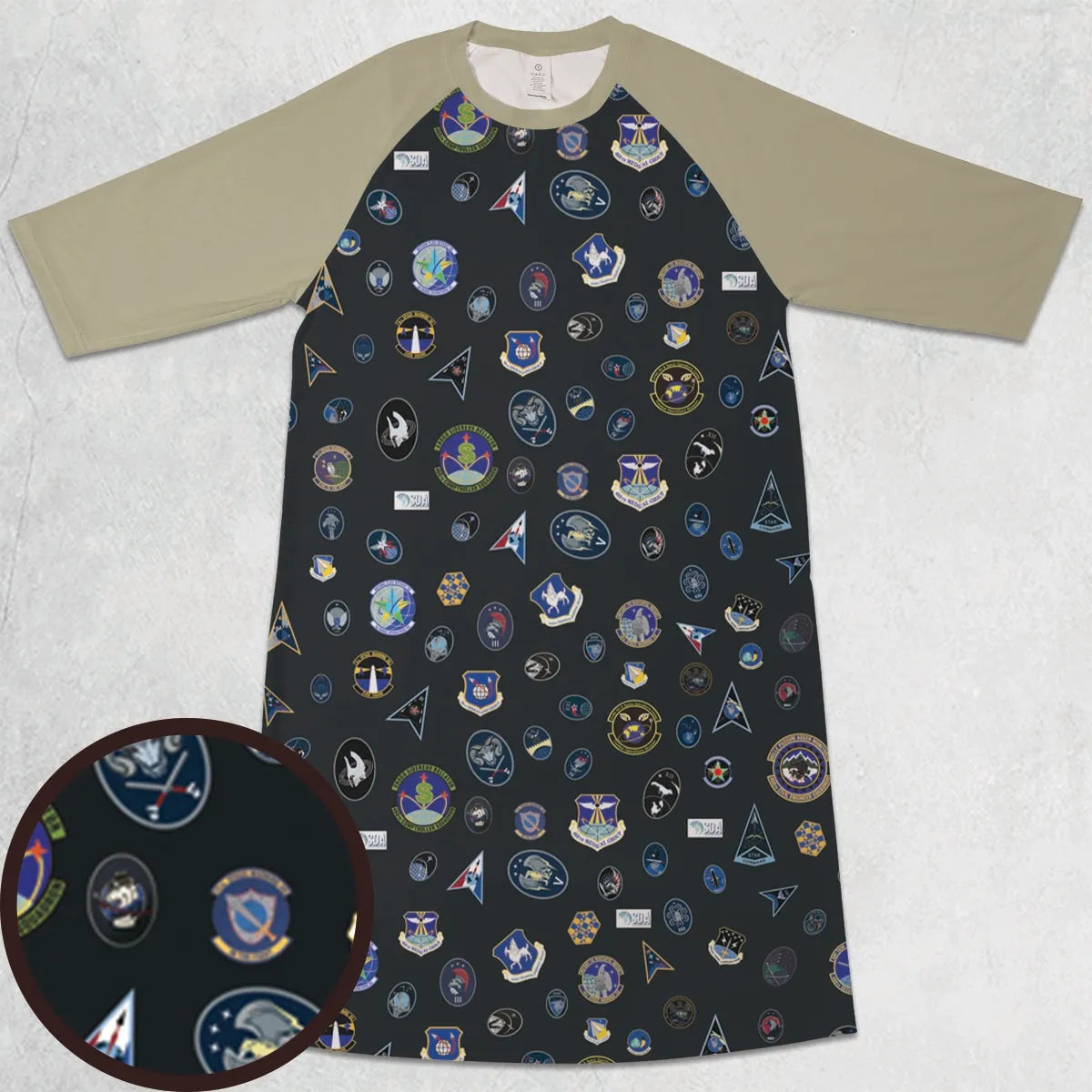 3/4 Sleeve Raglan Dress - JJF6ZLF4