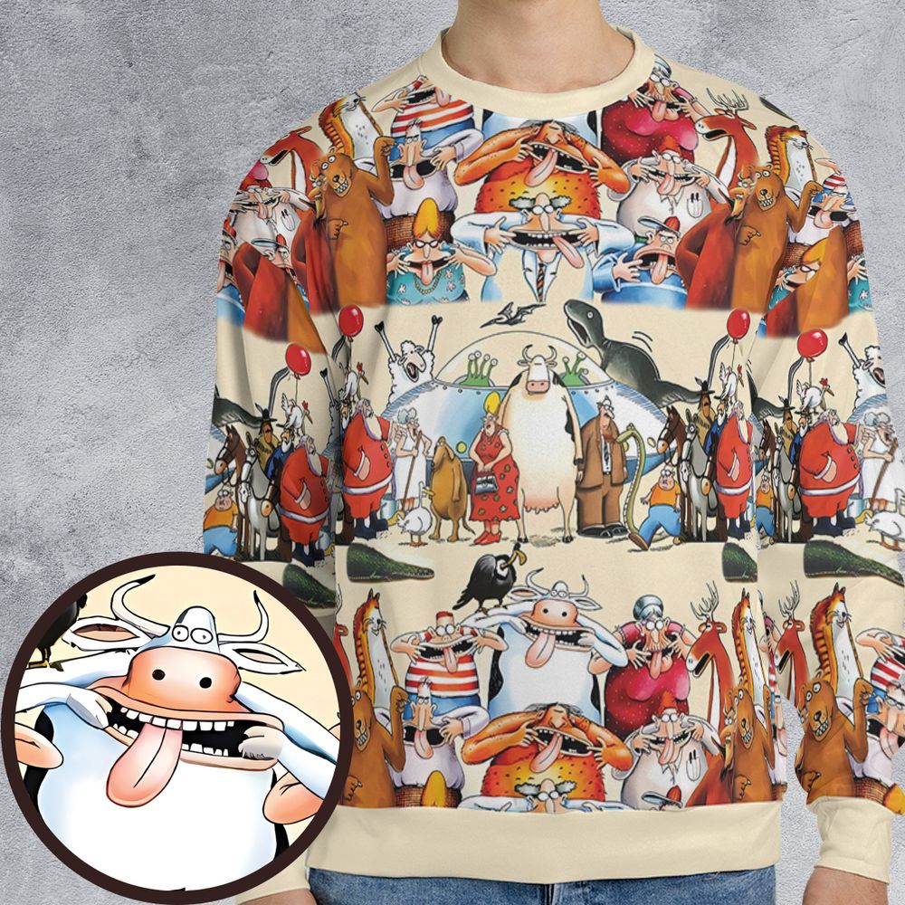 All-over Print Sweatshirt - QDYKKL9Y -  - 1