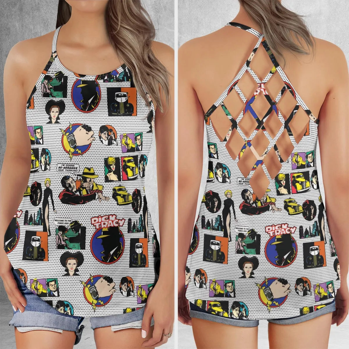 Criss Cross Tank Top - LBTTY6JA