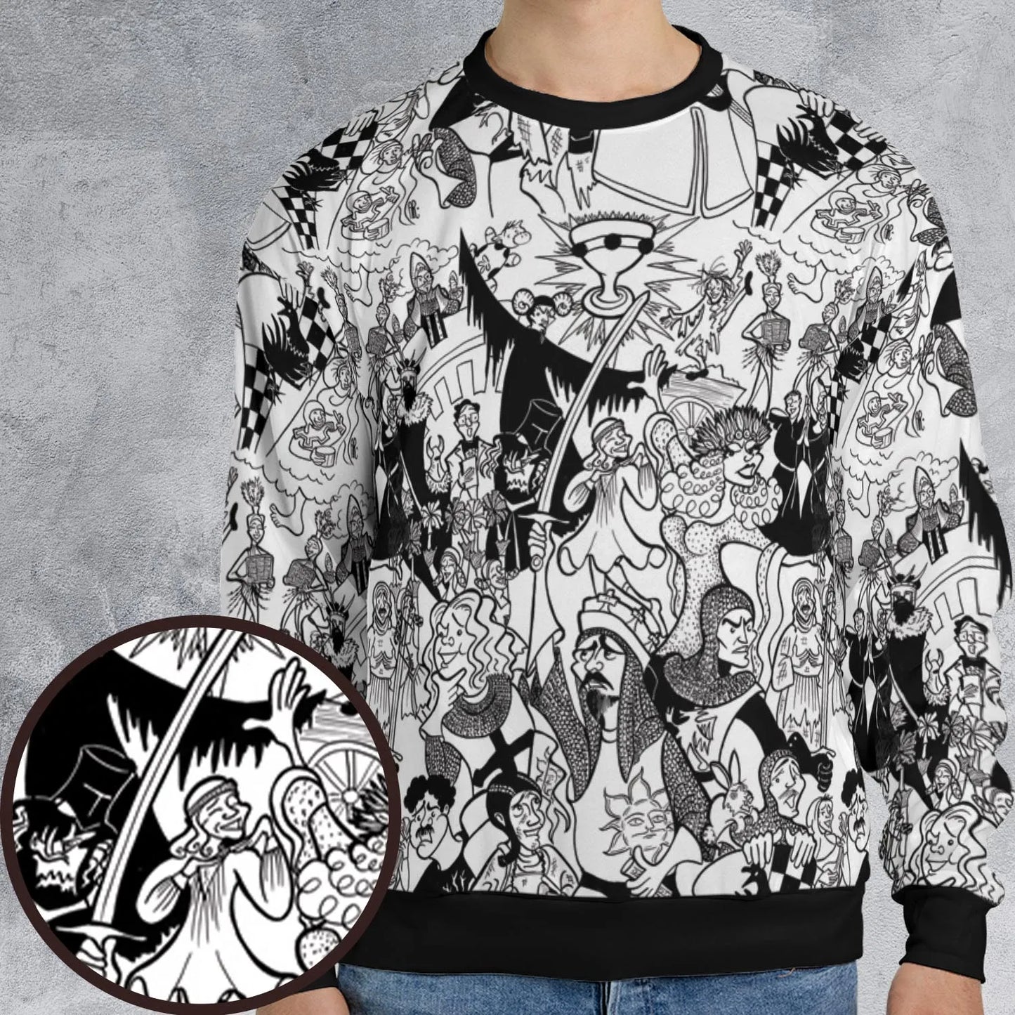 All-over Print Sweatshirt - 1WALETYT