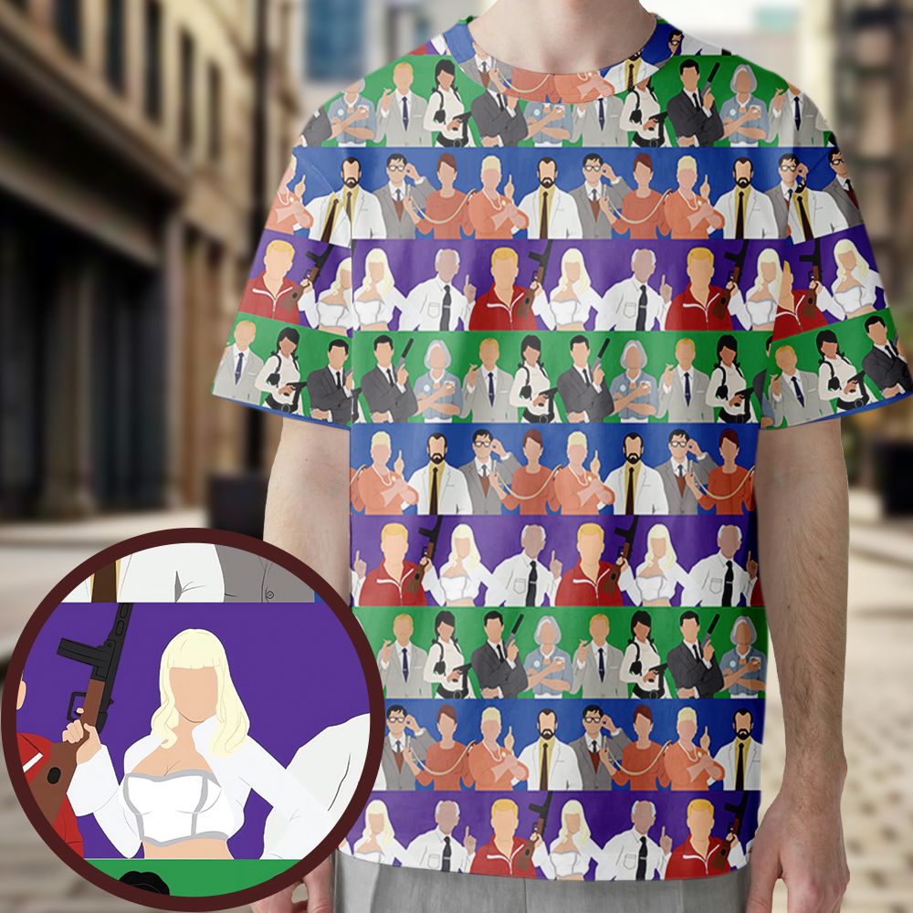 All-Over Print Unisex T-Shirt - FQMR41AS -  - 1