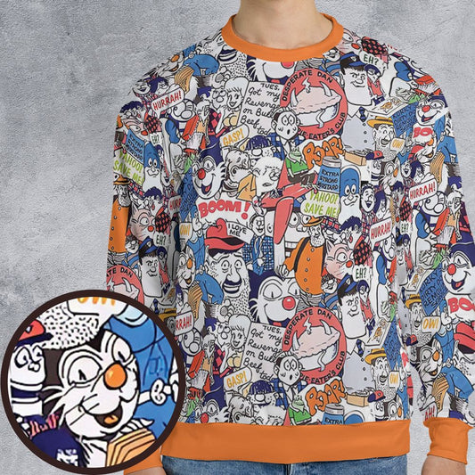 All-over Print Sweatshirt - RN5NX97C -  - 1