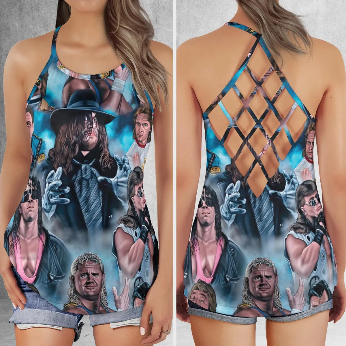 Criss Cross Tank Top - 14NMQMFB