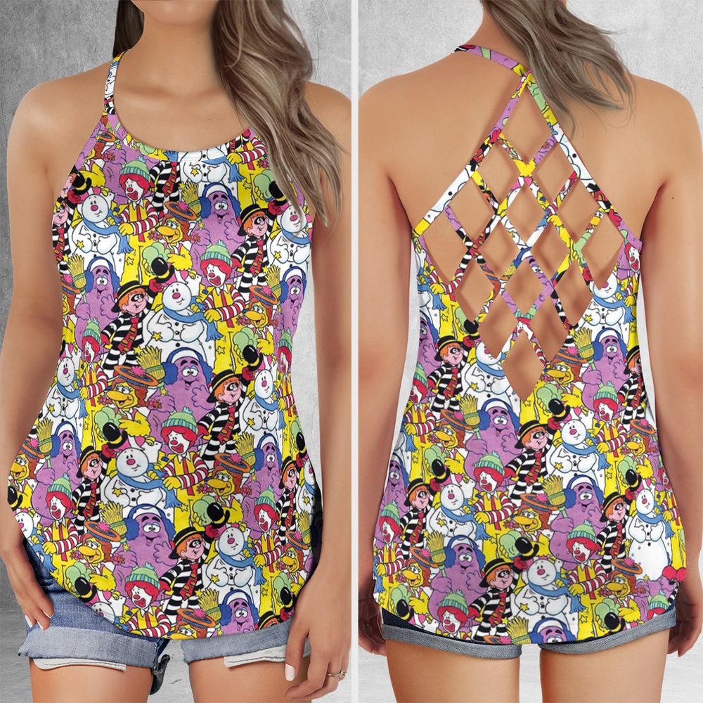 Criss Cross Tank Top - QVJVQFWY -  - 1