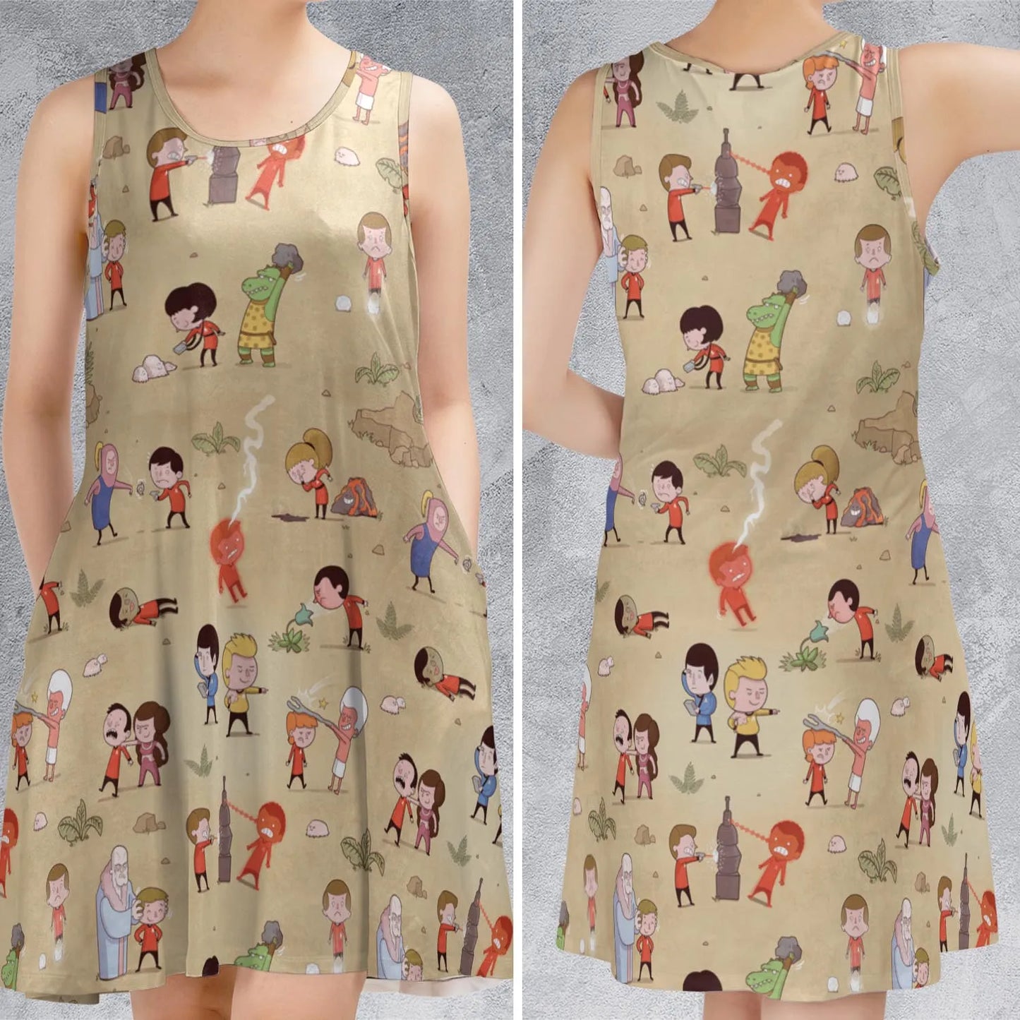 Sleeveless Dress - F9GT7REN