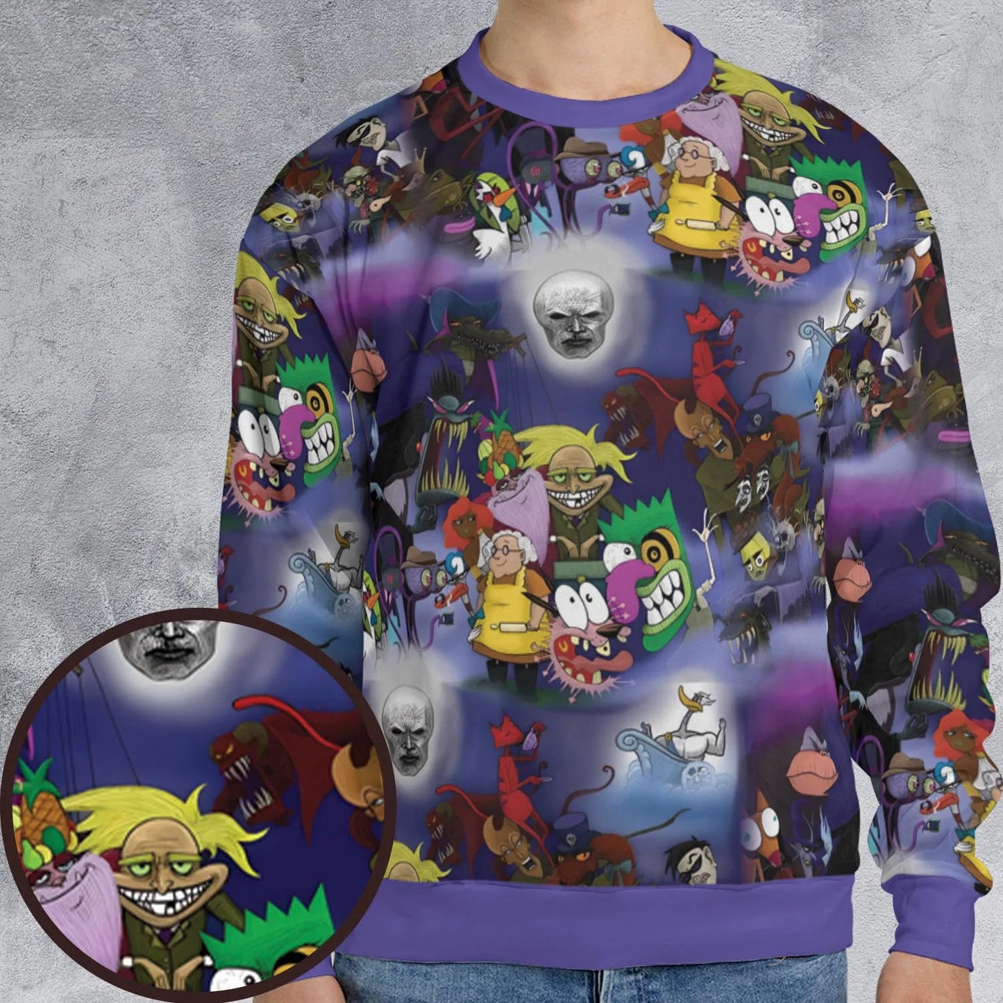 All-over Print Sweatshirt - TZDLASTB