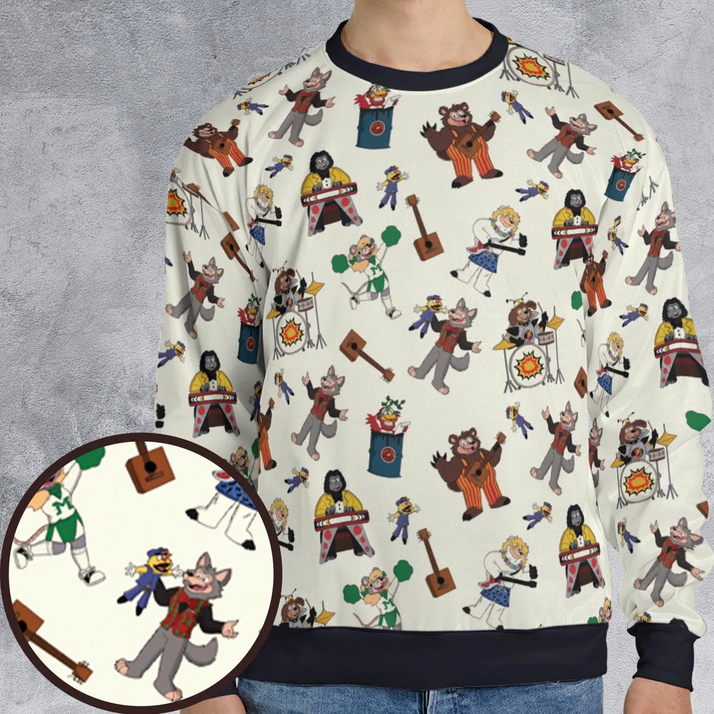 All-over Print Sweatshirt - 4KQ5F9CG