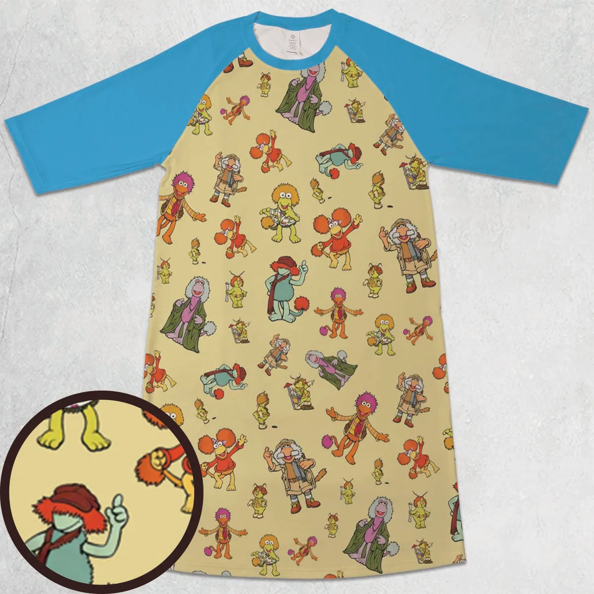 3/4 Sleeve Raglan Dress - DMPNG4MN