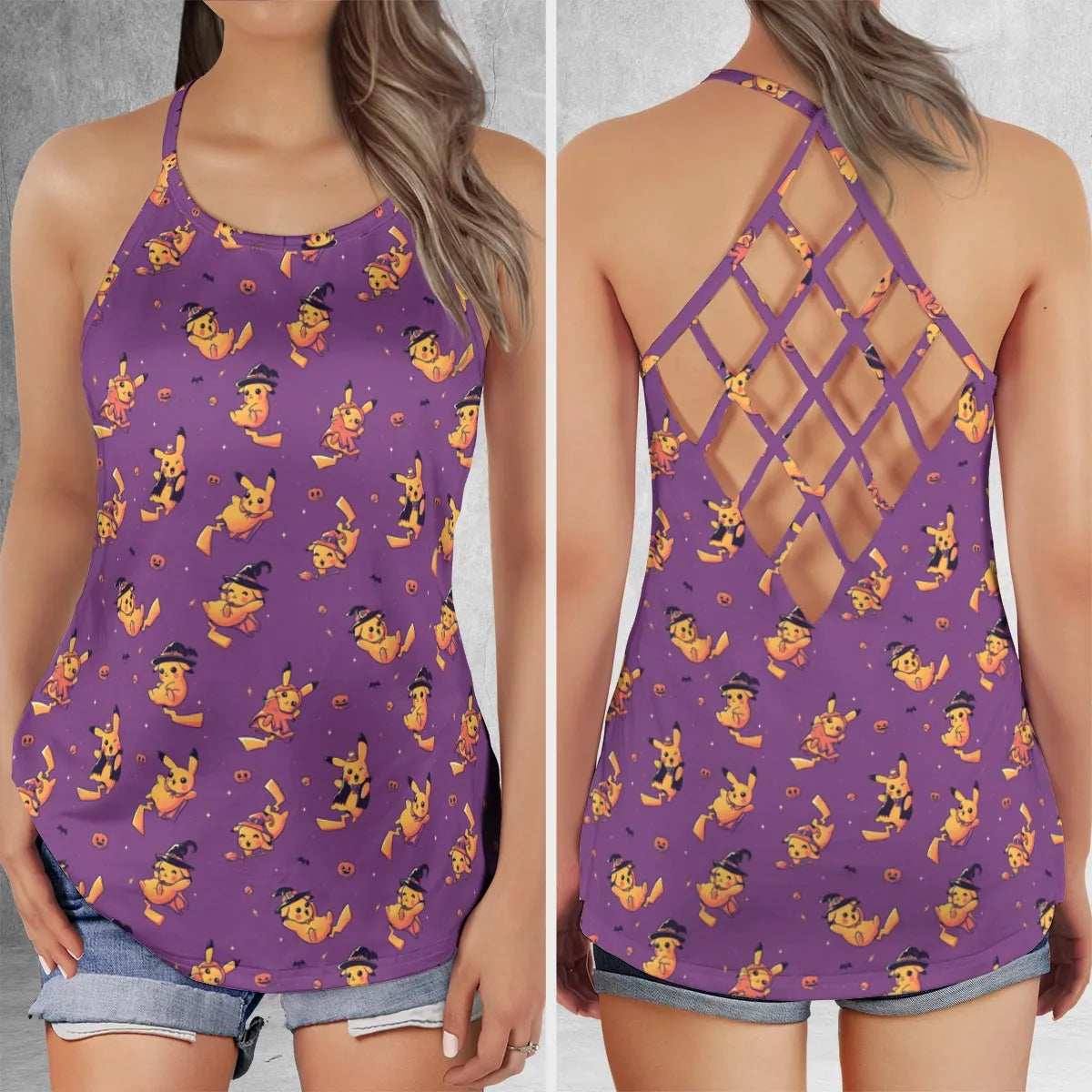 Criss Cross Tank Top - HLLVBNAP