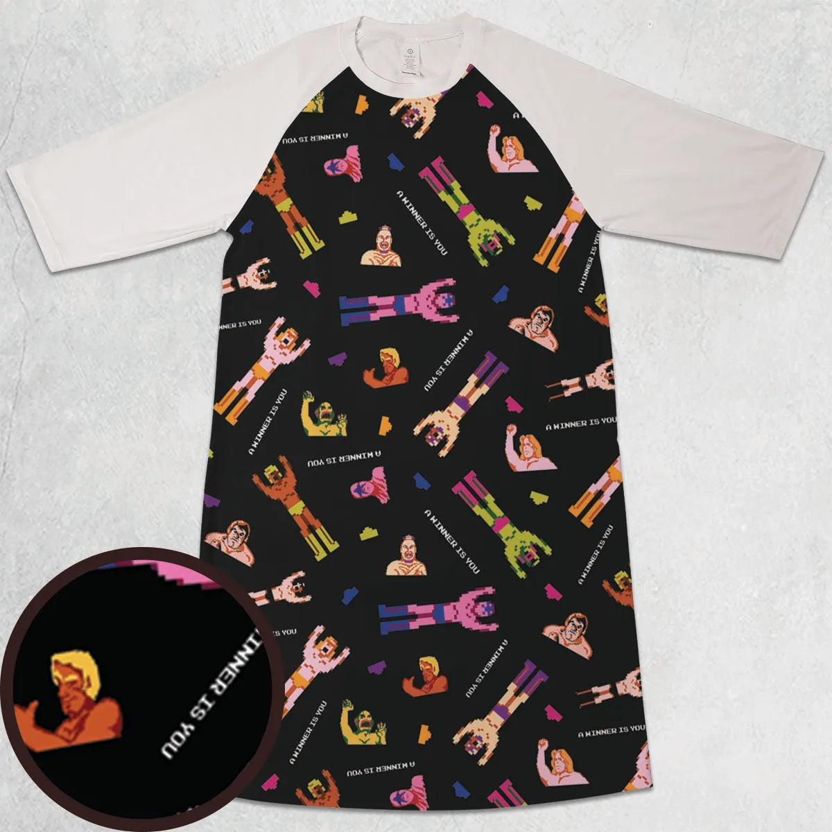 3/4 Sleeve Raglan Dress - XTDMXHB7
