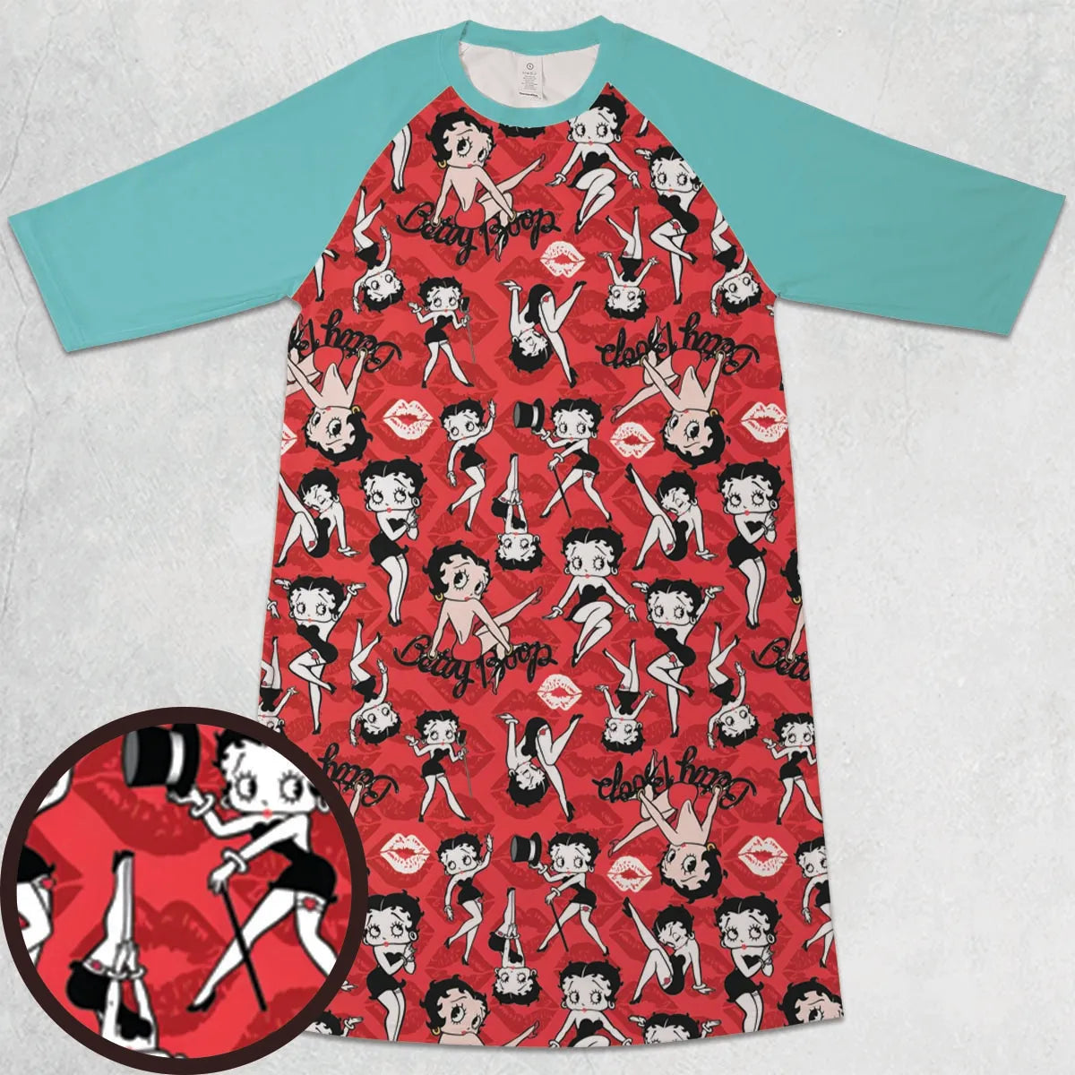 3/4 Sleeve Raglan Dress - FFYXNR5Q