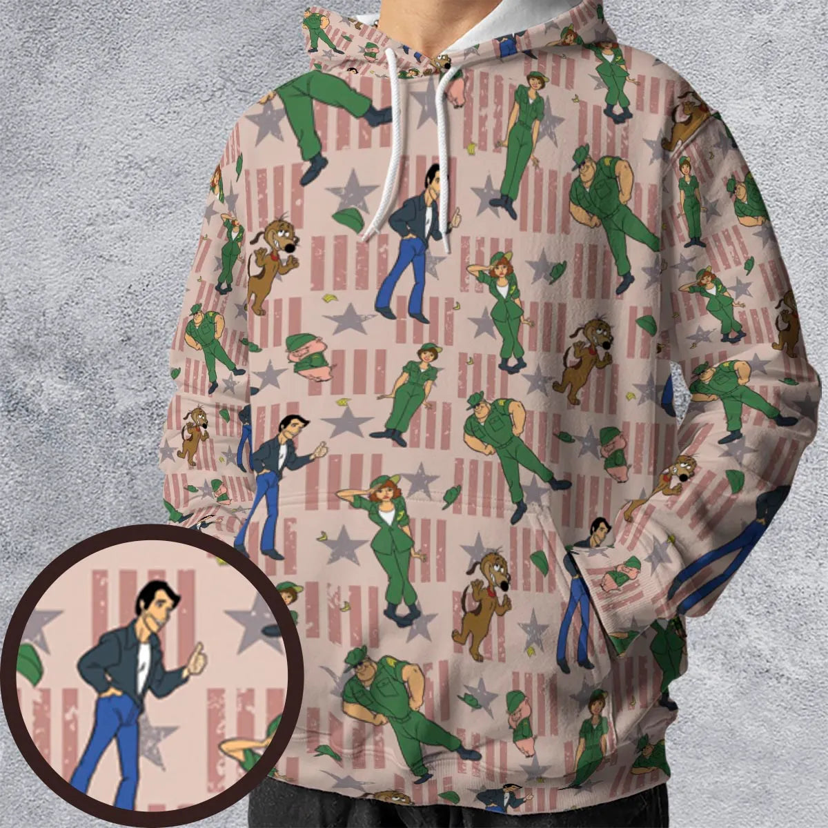 All-over Print Hoodie - CPKHXBV9