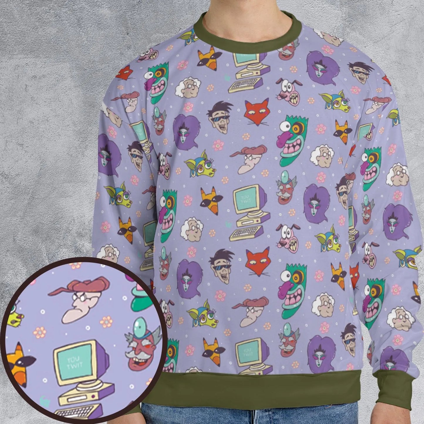 All-over Print Sweatshirt - K6YT84YE