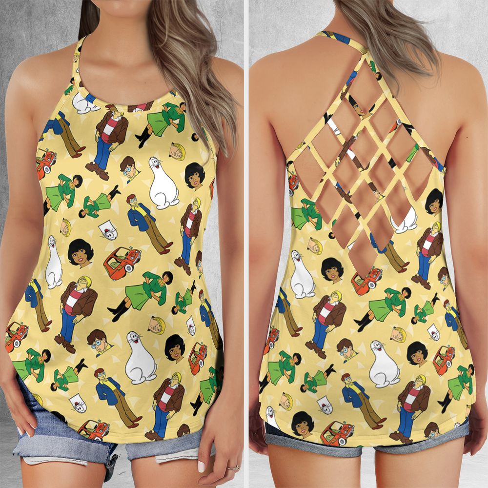 Criss Cross Tank Top - E3WAD5TC -  - 1