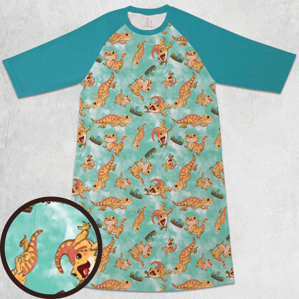 3/4 Sleeve Raglan Dress - 3M6HL5SS