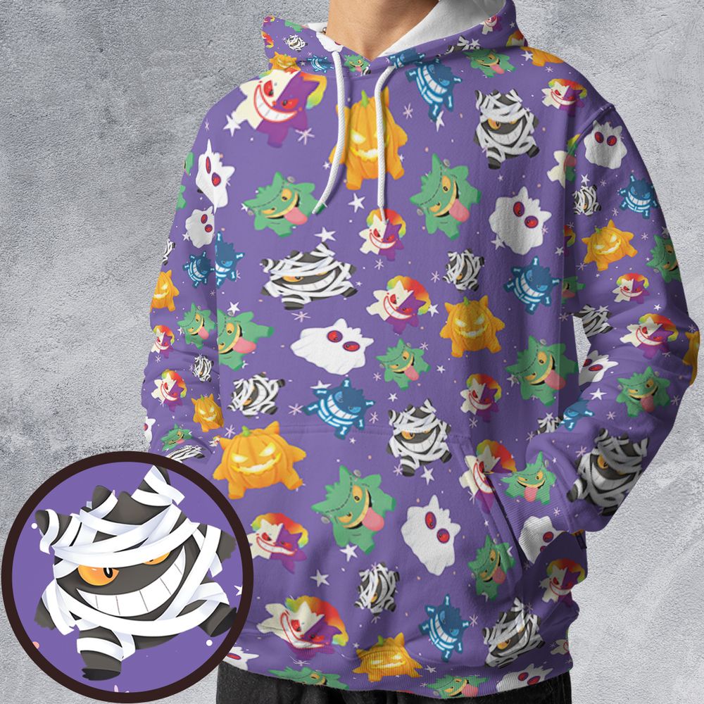 All-over Print Hoodie - FUQUH51L -  - 1