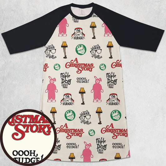3/4 Sleeve Raglan Dress - BFSEWXB9