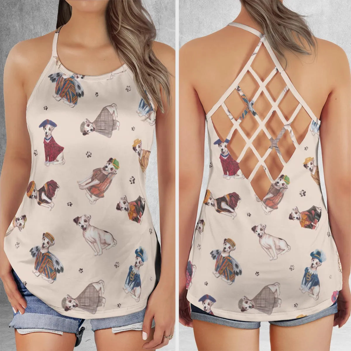 Criss Cross Tank Top - DGQ7C9QF