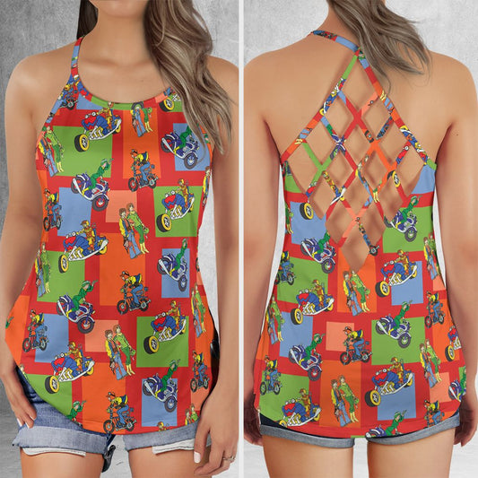 Criss Cross Tank Top - BMUEUSR7 -  - 1