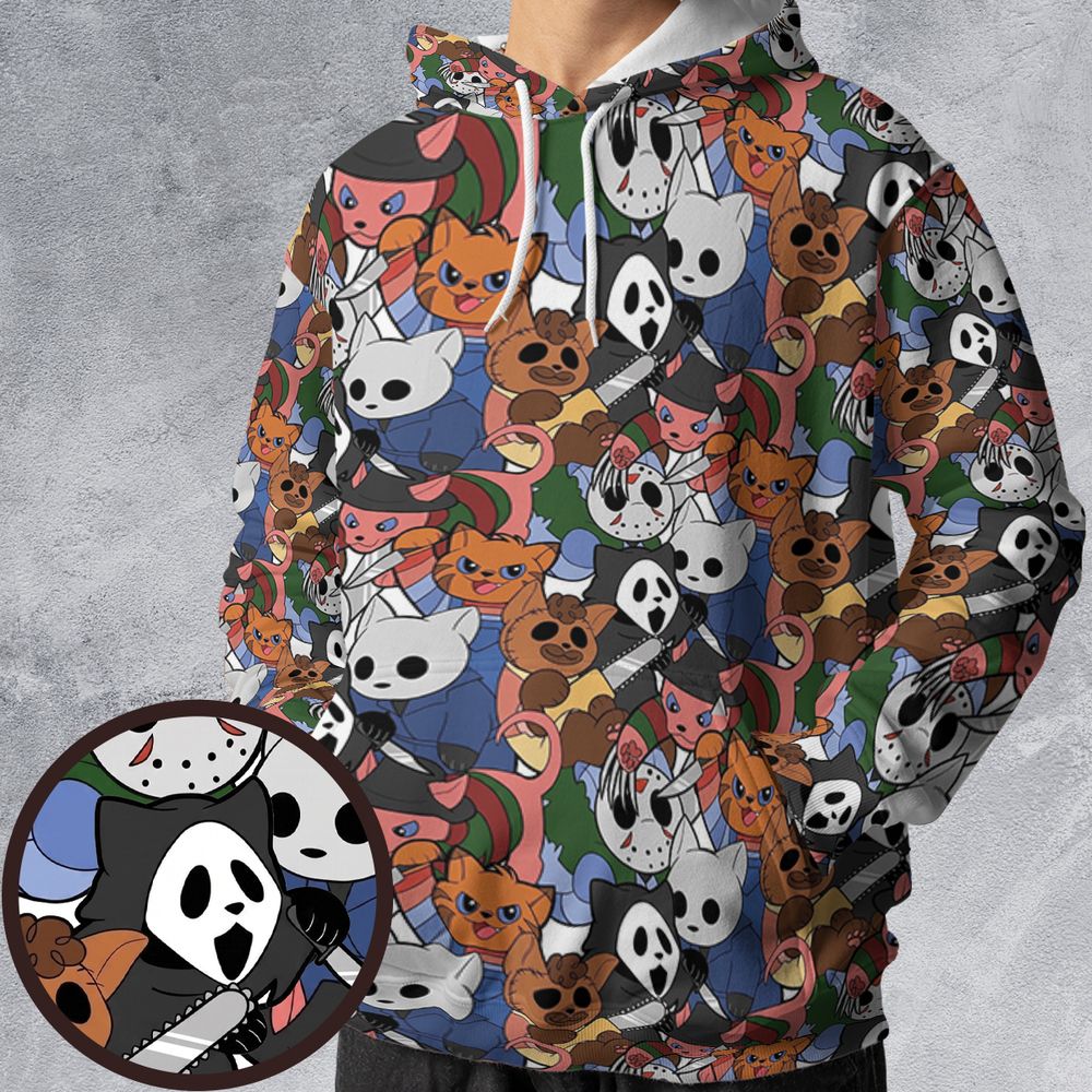 All-over Print Hoodie - 75UBXMMF -  - 1