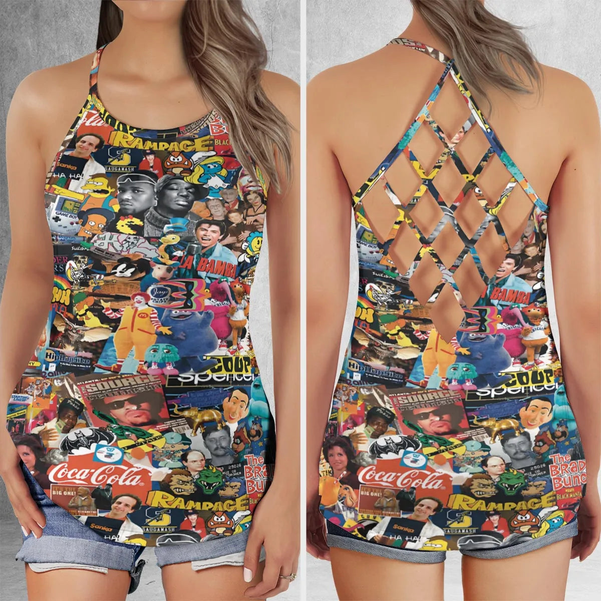 Criss Cross Tank Top - 1EVEBLYU
