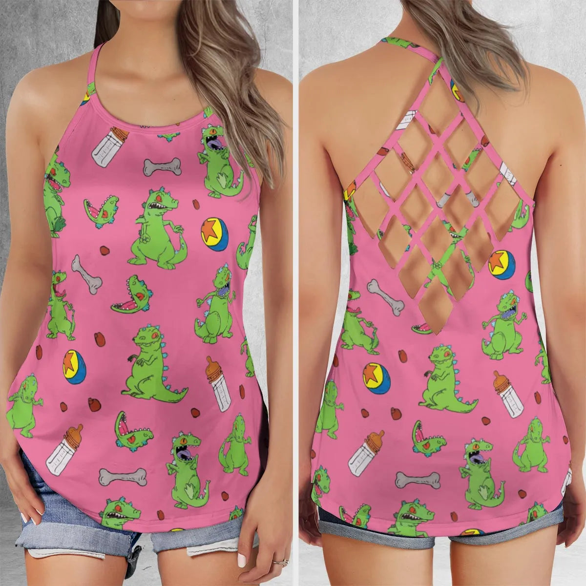 Criss Cross Tank Top - NF9EC5YU