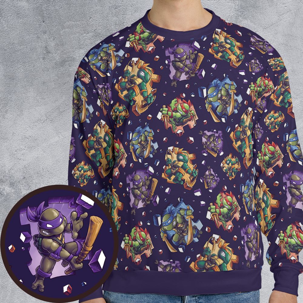 All-over Print Sweatshirt -  - 1