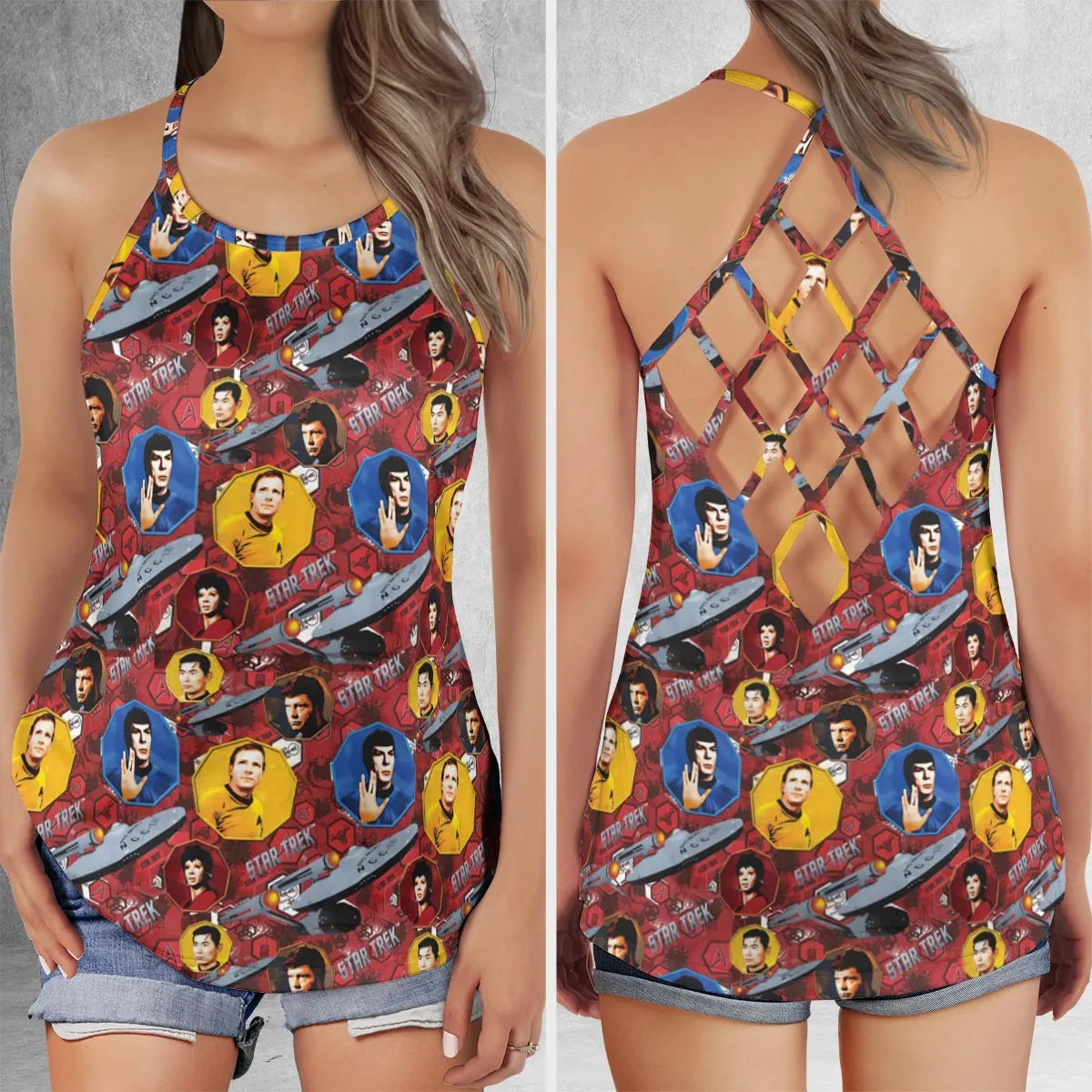 Criss Cross Tank Top - T8NHP7HC